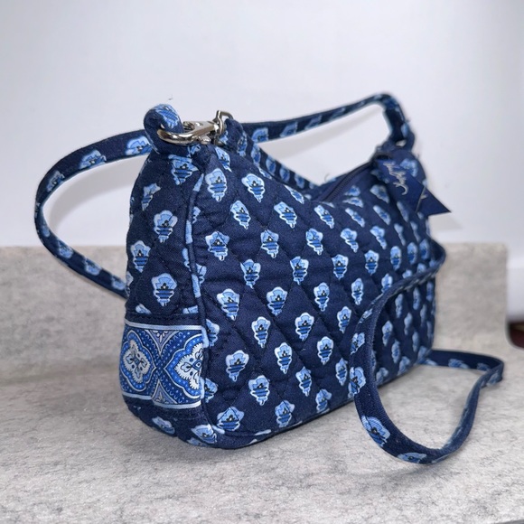 Vera Bradley - Nantucket Navy Small Handbag With Matching Wallet, EUC - Picture 3 of 15